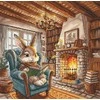 Ava Stitch Siuvinėjimo kryželiu rinkinys „Popietė skaitant“ 31x30 cm AVA-P195