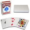 Bicycle Blank Back Standard Face Raudona kortos