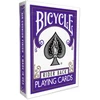 Bicycle Rider Back violetinė kortų kaladė pokeriui ir magijai, gaff kortos