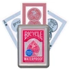 Bicycle vandeniui atsparios 100% plastikinės kortos, raudonos spalvos