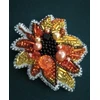 Charivna Mit Karoliukų siuvinėjimo rinkinys segė „Saulėgrąža“ Crystal Art, Preciosa