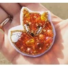 Charivna Mit Karoliukų siuvinėjimo segės rinkinys „Lapė“ 4,5×4,5 cm