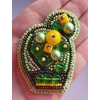 Charivna Mit Sagės karoliukų siuvinėjimo rinkinys Crystal Art „Ryškus kaktusas“