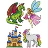 Crafting Spark Magic Heroes siuvinėjimo kryželiu rinkinys, 14ct, 27 spalvų, plastikinė kanva