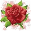 Hobilt Raudona Rose 20х20 Deimantinio Paveikslo komplektas Cs2624
