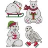 Crafting Spark Siuvinėjimo kryželiu rinkinys Baltas Christmas, 14 ct, 4 dizainai