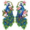 Crafting Spark Siuvinėjimo kryželiu rinkinys „Povai“, 14 ct plastikinė kanva, 9x21.5 cm