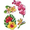 Crafting Spark Siuvinėjimo kryželiu rinkinys „Egzotinės gėlės“, 14ct, plastikinė drobė