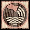 Cuit Domenech Everships CUIT keraminė mozaika: Zodiakas Vandenis, 20x20 cm, konstravimo rinkinys