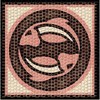 Cuit Domenech Everships CUIT keraminė mozaika Zodiakas Žuvys, 20x20 cm konstravimo rinkinys