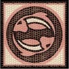 Cuit Domenech Everships CUIT keraminė mozaika Zodiakas Žuvys, 20x20 cm konstravimo rinkinys