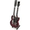 Indominiguitars Led Zeppelin mini gitara – Jimmy Page dvigubo grifo, kolekcinė, rankų darbo