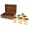 Deco Gifts Metalinės stiklinės degtinei - 6 stiklinių rinkinys - RCW