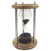 Deco Gifts Žalvario ir medžio smėlio laikrodis - 10 minučių - NC2989