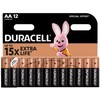 Duracell Basic AA šarminės baterijos, 12 vnt. rinkinys