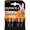 Duracell Plus Power Boost AA šarminės baterijos, ilgai veikiančios 4 vnt