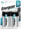 Energizer MAX PLUS D šarminės baterijos, 2 vnt., 10 m. galiojimas