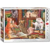 Eurographics Kačiukai bibliotekoje – 1000 detalių dėlionė suaugusiems, vidutinė, 67×49 cm