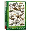 Eurographics Kreidinio periodo dinozaurai – 1000 detalių edukacinė dėlionė 50x70 cm