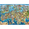 Eurographics Spalvingas Pašėlęs Europos žemėlapis – 2000 detalių dėlionė