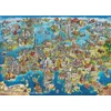 Eurographics Spalvingas Pašėlęs Europos žemėlapis – 2000 detalių dėlionė