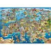 Eurographics Spalvingas Pašėlęs Europos žemėlapis – 2000 detalių dėlionė