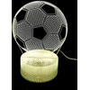 Evermore Enterprise Zhejiang Futbolo naktinė lempa – 3 spalvos, USB/AAA, puiki dovana vaikams
