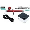Fine Art S2100 aerografo rinkinys su kompresoriumi, 0,3 mm, 2,35 bar