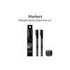 Gaahleri metaliniai žymekliai Metallic Series MS04 Dark Iron, 2 vnt.