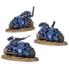 Games Workshop Warhammer 40,000 Space Marines Outrider Squad, 3 motociklininkai 48-112