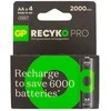 GP ReCyko Pro AA 2000mAh įkraunamos baterijos, rinkinys 4 vnt.