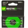 GP ReCyko Pro AAA 800mAh įkraunamos baterijos, 4 vnt.