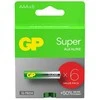 GP Super AAA šarminės baterijos 1.5V, 6 vnt.