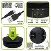 Green Stuff World Žalias Stuff World 136 mm sukamasis ekspozicinis padas, USB/baterijos, juodas 360° (Ekspozicinė prekė)