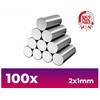 Green Stuff World Žalias Stuff World Žalias Stuff World neodimio magnetai 2x1 mm N52, 100 vnt