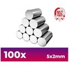 Green Stuff World Žalias Stuff World Žalias Stuff World neodimio magnetai N52 5x2 mm, 100 vnt