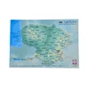Hobilt 3D reljefinis atvirukas „Lietuva“ – iškilus žemėlapis, suvenyras 17x12 cm