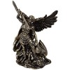 Hobilt Arkangelo Mykolo statulėlė kovoje su drakonu, polirezinas, 13,5 cm