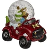 Hobilt Kalėdinis sniego burbulas su automobiliu, 7 cm dekoracija