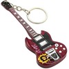 Indominiguitars Stilingas AC/DC įkvėptas medinis gitaros raktų pakabukas – Angus Young fanams