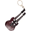 Indominiguitars Dvigubo grifo gitaros raktų pakabukas – įkvėptas Jimmy Page, Led Zeppelin