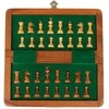Italfama MAGNETINIAI mediniai klasikiniai šachmatai su perlenkiama medine lenta. 18,5x18,5cm., karalius: 3,1cm.