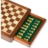 Italfama SOLIDŪS MAGNETINIAI mediniai šachmatai su dėže + ŠAŠKĖS. 19,5x19,5cm., karalius: 3,3cm.