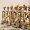Italfama RUSIJOS IMPERATORIAI: ypač prabangūs šachmatai iš Bronzos dengti tikru 24K auksu