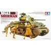JAV tankas M4A3 Sherman 75 mm 1/35 Tamiya plastikinis surenkamas modelis