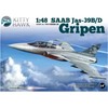 Kitty Hawk Saab JAS-39B/D Gripen 1/48 plastikinis surenkamas lėktuvo rinkinys