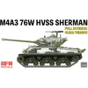 M4A3 76W HVSS Sherman modelis su interjeru, skaidri versija 1/35 RFM-5162