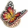 Medinis karoliukų siuvinėjimo rinkinys „Ryškus drugelis“ – Wonderland Crafts