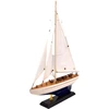 Mirtop Medinis burlaivio modelis 42 cm – jūrinė interjero dekoracija, dovana