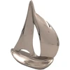 Mirtop Metalinė jachtos dekoracija 36 cm – sidabrinė, jūrinio stiliaus interjerui